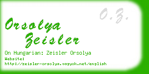 orsolya zeisler business card